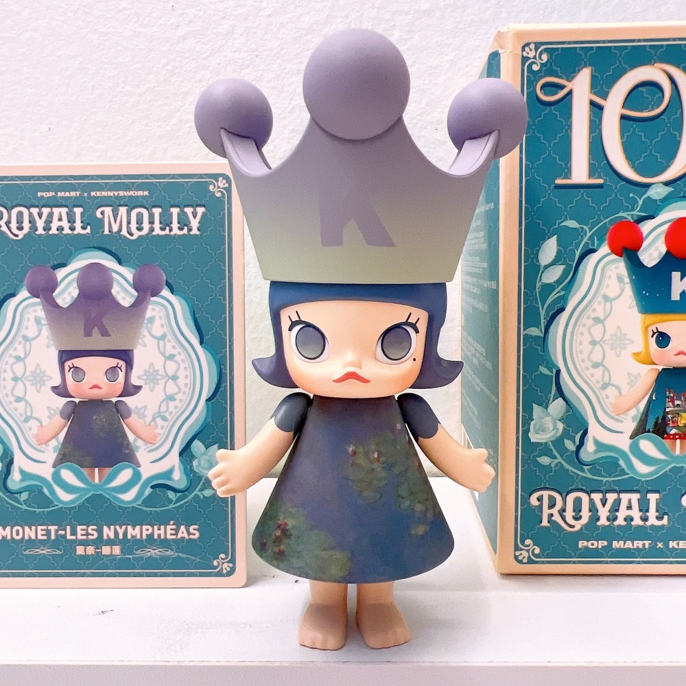 Pop Mart Mega Royal Molly 100% Monet Les Nympheas Series 1 Mini Figure Blind box